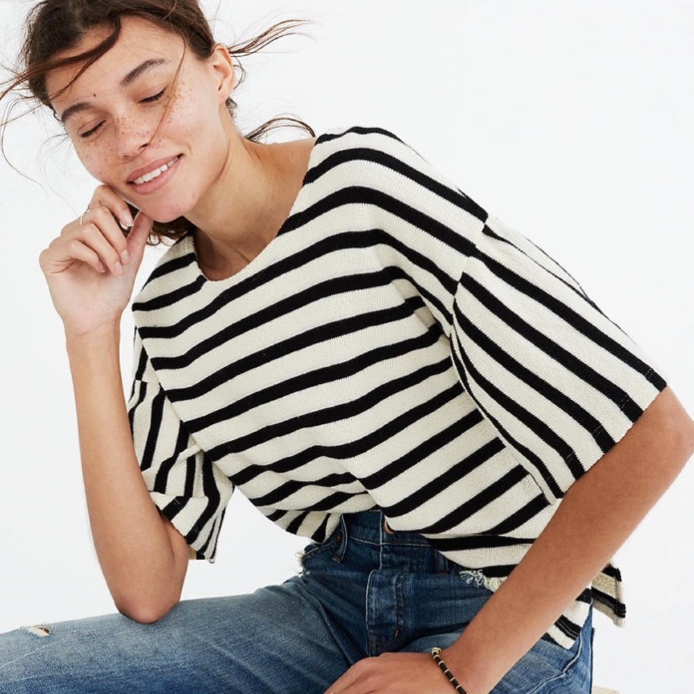 Madewell Striped Bell Sleeve Top